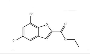 7-溴-5-氯苯并呋喃-2-羧酸乙酯